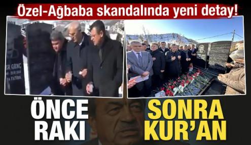 Özel-Ağbaba skandalında yeni detay! Önce rakı sonra Kur'an-ı Kerim 