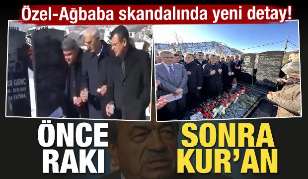 Özel-Ağbaba skandalında yeni detay! Önce rakı sonra Kur'an-ı Kerim 