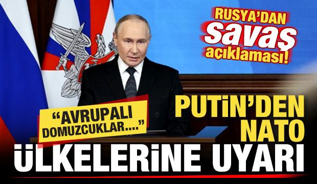 Putin'den son dakika savaş açıklaması! NATO ülkelerine uyarı: Avrupalı domuzcuklar...