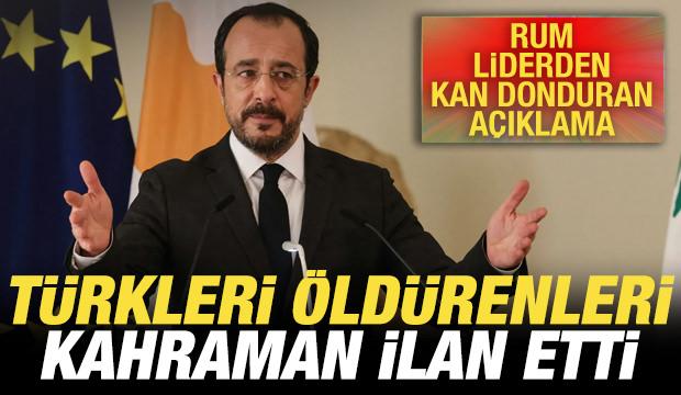 Rum liderden kan donduran açıklama! Türkleri öldürenleri kahraman ilan etti