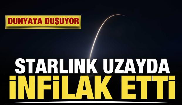 Starlink uydusu yörüngede infilak etti! Atmosferde yanarak kaybolacak