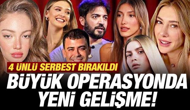 Ünlülere büyük operasyon! Gözaltına alındılar, kaçaklar var: 4 isim serbest bırakıldı
