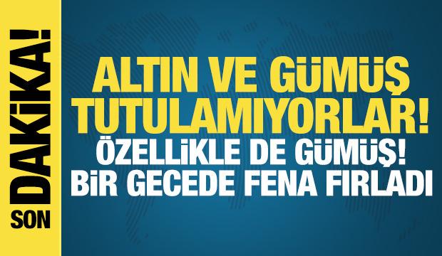 Altın ve gümüş tutulamıyor! Yeni gün yeni rekor! Gümüş bir gecede fena fırladı