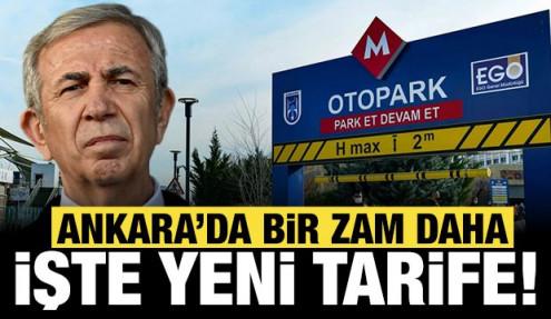 Ankara'da toplu taşımadan sonra bir zam daha: İşte yeni tarife!