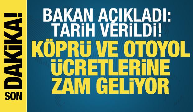 Bakan Uraloğlu: Köprü ve otoyol ücretleri yeniden değerleme oranında artacak