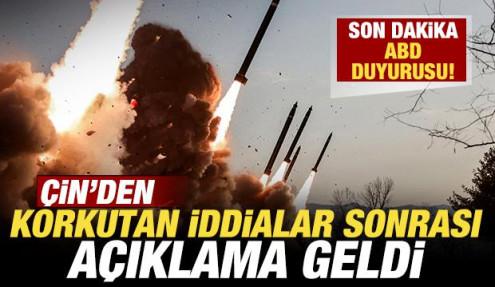 Çin'den son dakika ABD duyurusu! Korkutan iddialar sonrası açıklama geldi