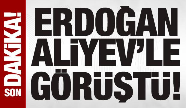 SON DAKİKA: Cumhurbaşkanı Erdoğan, Azerbaycan Cumhurbaşkanı Aliyev ile görüştü