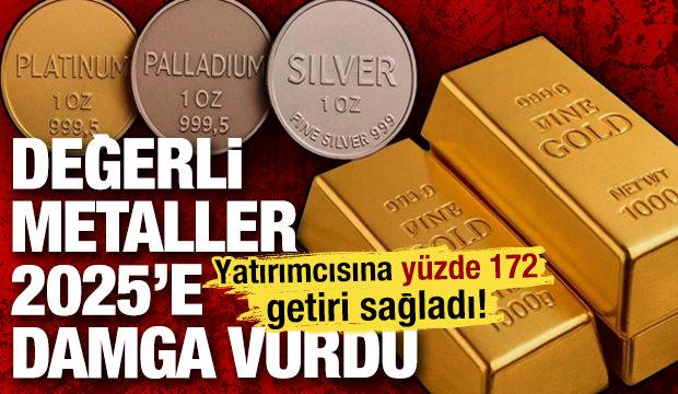 Değerli metaller 2025’e damga vurdu: Yatırımcısına yüzde 172 getiri sağladı!