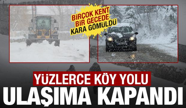Kastamonu, Bitlis, Muş, Van... Kar bir gecede bastırdı: Yüzlerce köy yolu ulaşıma kapandı