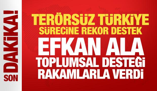 Son Dakika: Efkan Ala'dan önemli açıklamalar