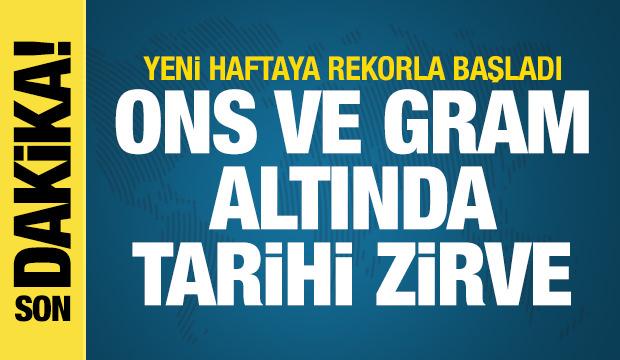 Son dakika haberi: Ons ve gram altında yeni rekor