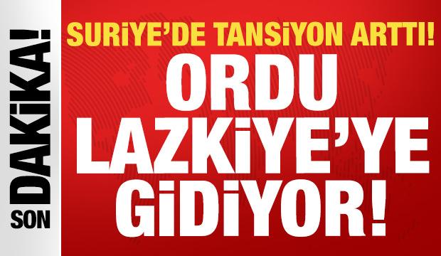 Son dakika haberi! Suriye'de karışıklık artıyor: Ordu Lazkiye'ye doğru harekete geçti...