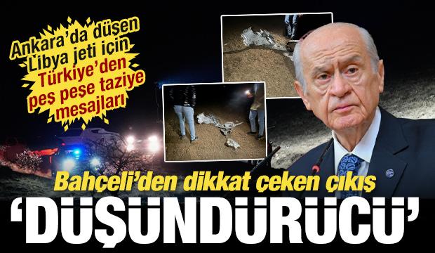 Türkiye'den peş peşe taziye mesajları! Ankara'da Libya jeti düştü, tüm askeri heyet öldü!