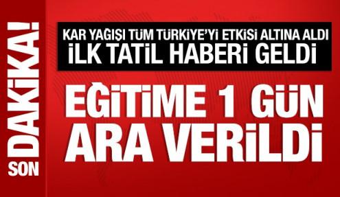 Zonguldak'ta kar yağışı nedeniyle eğitime 1 gün ara verildi