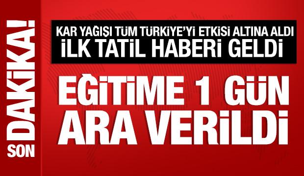 Zonguldak'ta kar yağışı nedeniyle eğitime 1 gün ara verildi