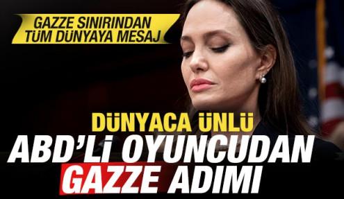 Dünyaca ünlü oyuncudan Gazze adımı: Refah Sınır Kapısı'ndan tüm dünyaya çağrı