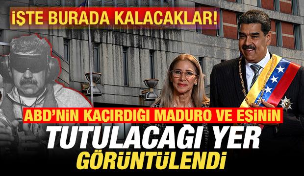 Maduro ve eşinin tutulacağı yer görüntülendi! İşte burada kalacaklar