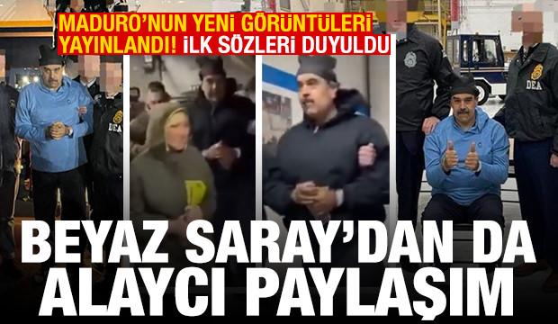 Maduro'nun yeni görüntüleri! İlk sözleri duyuldu! Beyaz Saray'dan da alaycı paylaşım