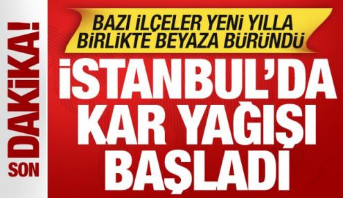 Son dakika: İstanbul'da kar yağışı başladı! Bir anda bastırdı! İlçeler beyaza büründü