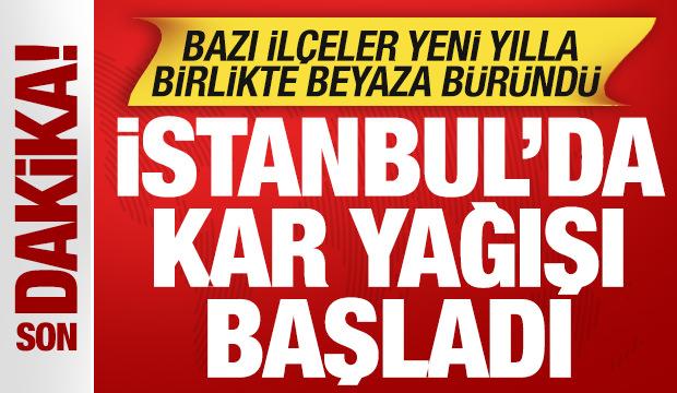 Son dakika: İstanbul'da kar yağışı başladı! Bir anda bastırdı! İlçeler beyaza büründü