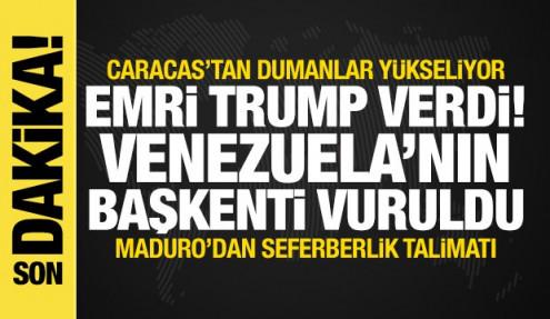 Son dakika... Venezuela'ya hava saldırısı: 