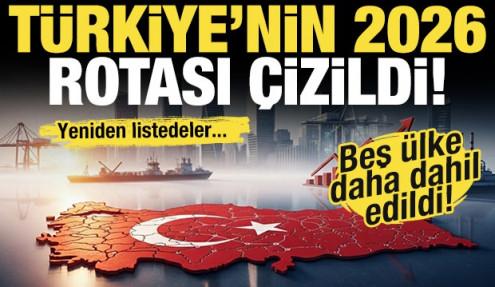 2026'nın hedef pazarı belli oldu! Türkiye yeniden listeye ekledi: 5 ülke daha dahil edildi