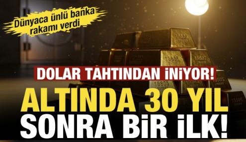 30 yıl sonra bir ilk yaşandı! Altın ABD'yi tahtından indirdi!