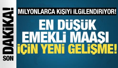 En düşük emekli aylığı için yeni gelişme: Yarın Meclis'e geliyor!