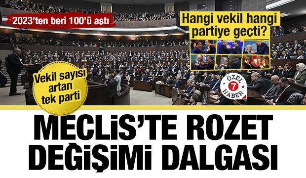Hangi vekil hangi partiye geçti? TBMM’de rozet dalgası... Vekil sayısı artan tek parti