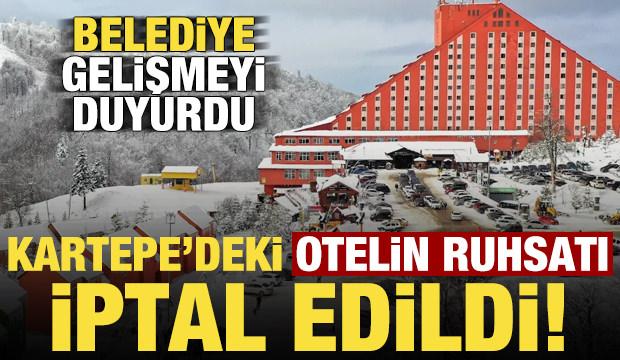 Kartepe'deki The Green Park Kartepe Resort Otel'in ruhsatı iptal edildi! Açıklama geldi...