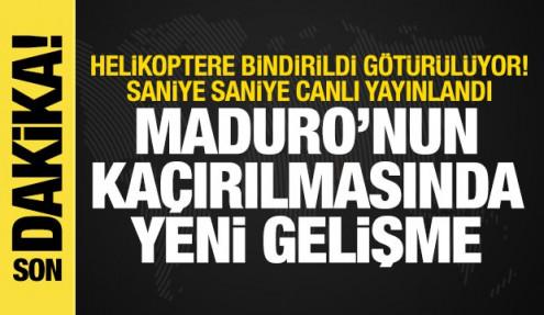 Maduro helikopterle mahkemeye götürülüyor
