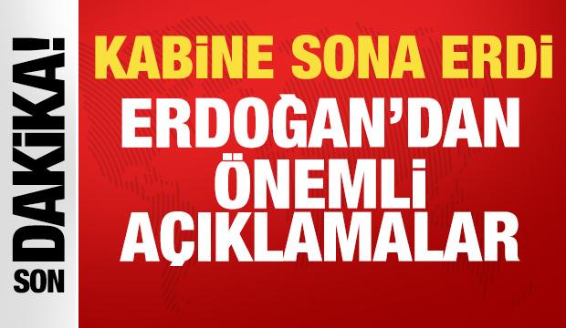 Son dakika: Cumhurbaşkanlığı Kabine Toplantısı sona erdi: Erdoğan'dan önemli açıklamalar!
