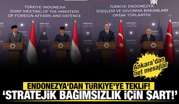 Son dakika... Hakan Fidan'dan net mesajlar! Endonezya'dan T&uuml;rkiye'ye teklif!