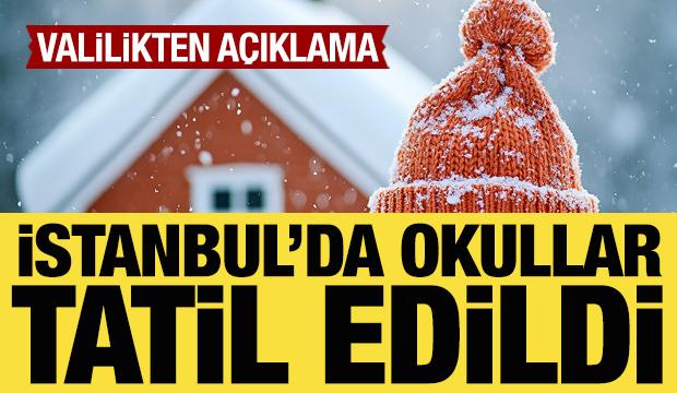 Son dakika! İstanbul'da okullar tatil edildi