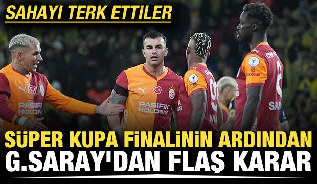 S&uuml;per Kupa finalinin ardından Galatasaray'dan flaş karar