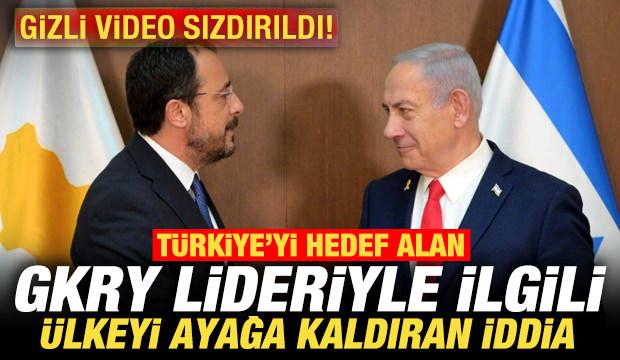Türkiye'yi hedef alan GKRY lideriyle ilgili ülkeyi ayağa kaldıran iddia! Video sızdırıldı
