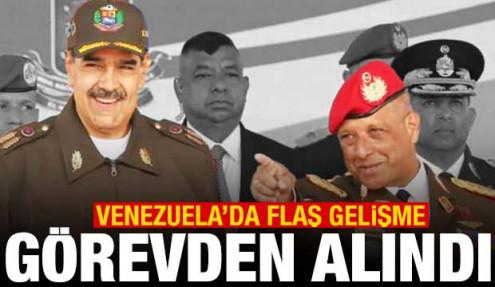 Venezuela'da son dakika gelişmesi! Görevden alındı