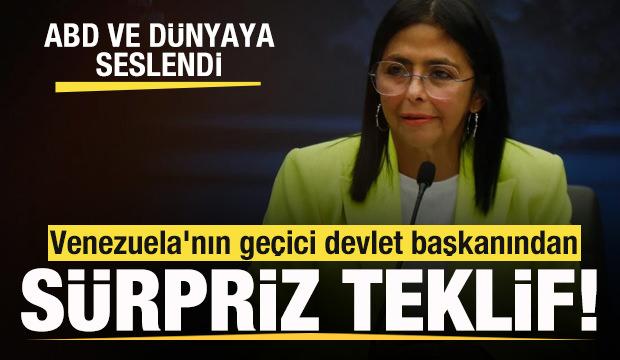 Venezuela'nın geçici devlet başkanından sürpriz teklif! ABD ve dünyaya seslendi