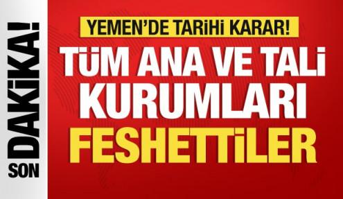 SON DAKİKA: Yemen'de tarihi karar! BAE destekli grup feshini duyurdu