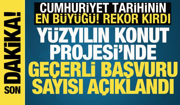 Yüzyılın Sosyal Konut Projesi’nde geçerli başvuru sayısı açıklandı