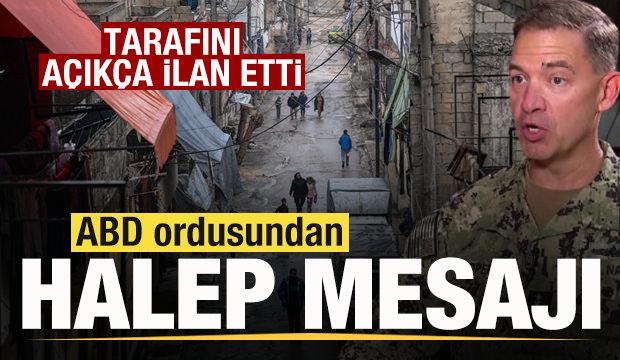 ABD ordusundan son dakika Halep açıklaması! Tarafını açıkça ilan etti
