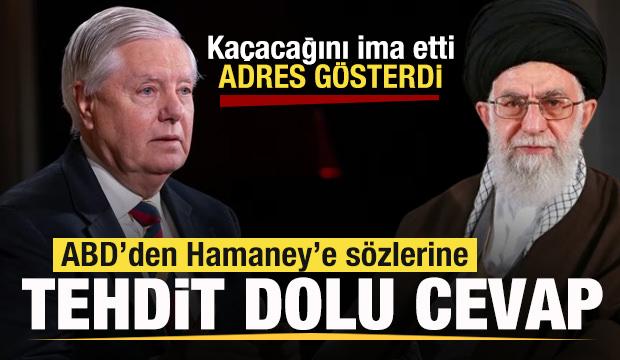 ABD'den Hamaney'in sözlerine tehdit dolu cevap! Kaçacağını ima etti! Adres gösterdi!
