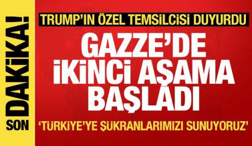 ABD'den son dakika açıklama: Gazze ateşkesinde 2. aşama başladı