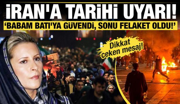 Ayşe Kaddafi'den İran'a tarihi uyarı: Babam Batı'ya güvendi, sonu felaket oldu