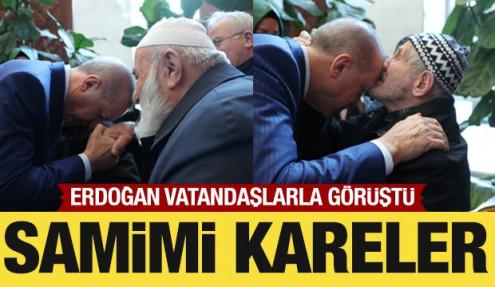 Cumhurbaşkanı Erdoğan'a samimi ziyaret
