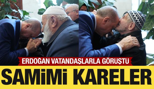 Cumhurbaşkanı Erdoğan'a samimi ziyaret
