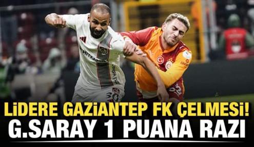 Lidere Gaziantep FK çelmesi! Aslan 1 puana razı oldu