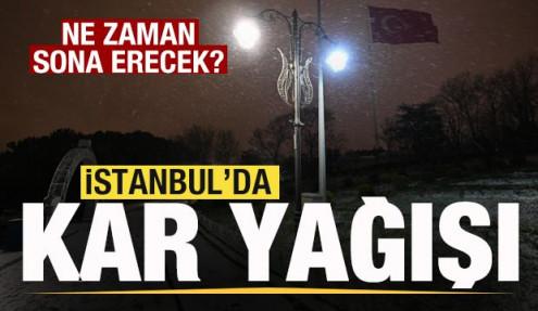 İstanbul'da kar yağışı! Ne zaman sona erecek? AKOM ve vailikten açıklama