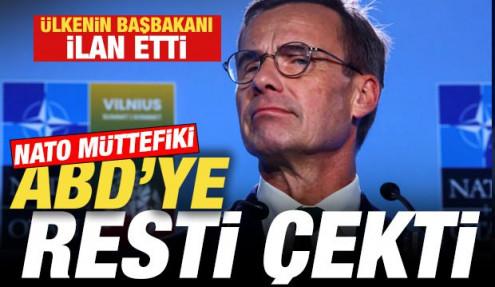 NATO müttefiki ABD'ye resti çekti! Başbakan ilan etti