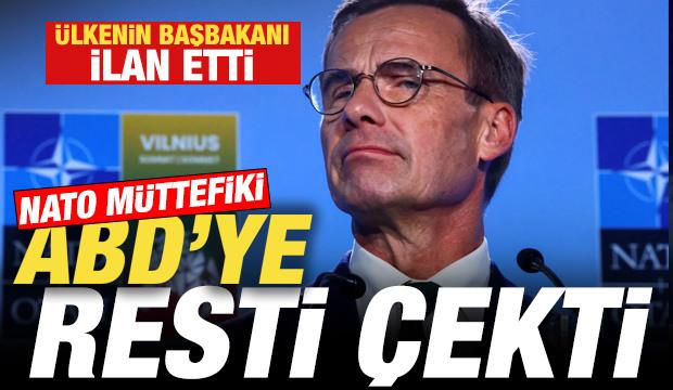 NATO müttefiki ABD'ye resti çekti! Başbakan ilan etti